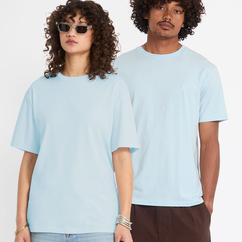 Camiseta Volcom: Stone Blanks Bsc Sst (Light Blue Acid)
