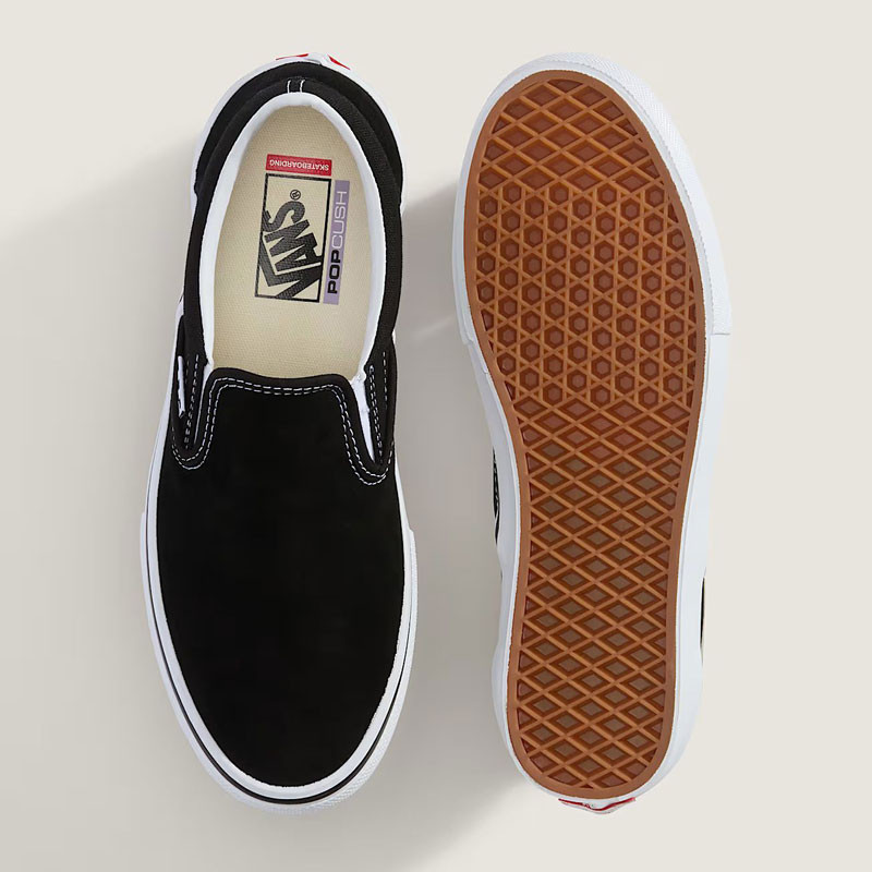 Zapatillas Vans: Skate Slip-On (Black White)