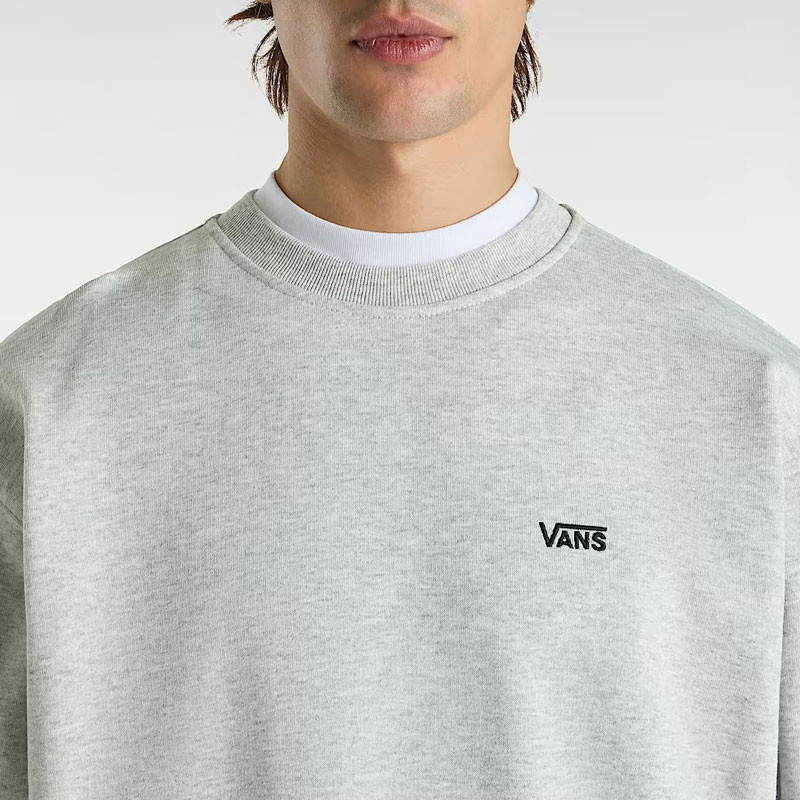 Sudadera Vans: Left Chest II Loose Crew (Light Grey Heat)