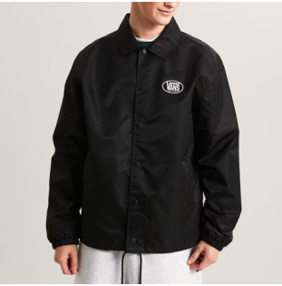 Chaqueta Vans: Torrey Nylon Coaches Jacket (Black White)