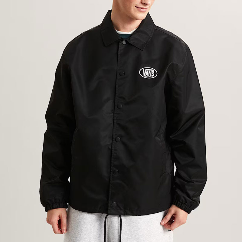 Chaqueta Vans: Torrey Nylon Coaches Jacket (Black White)