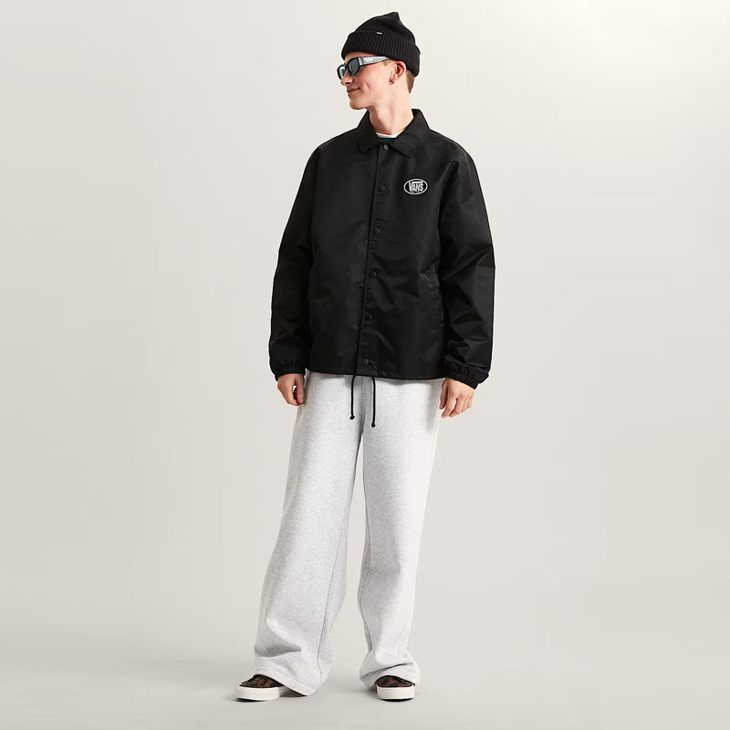 Chaqueta Vans: Torrey Nylon Coaches Jacket (Black White)