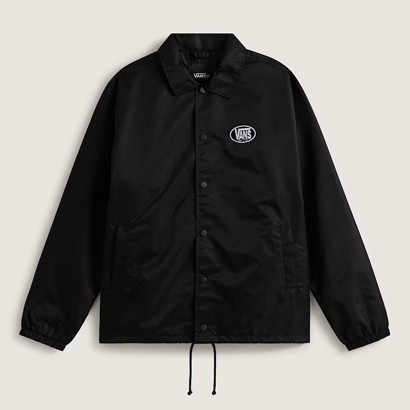 Chaqueta Vans: Torrey Nylon Coaches Jacket (Black White)