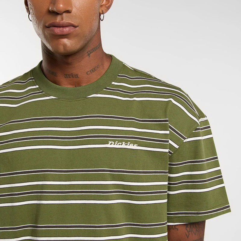 Camiseta Dickies: East Liberty Stripe SS Tee (Cypress)