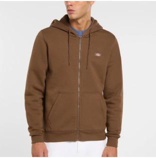 Sudadera Dickies: Oakport Zip Hoodie (Timber Brown)