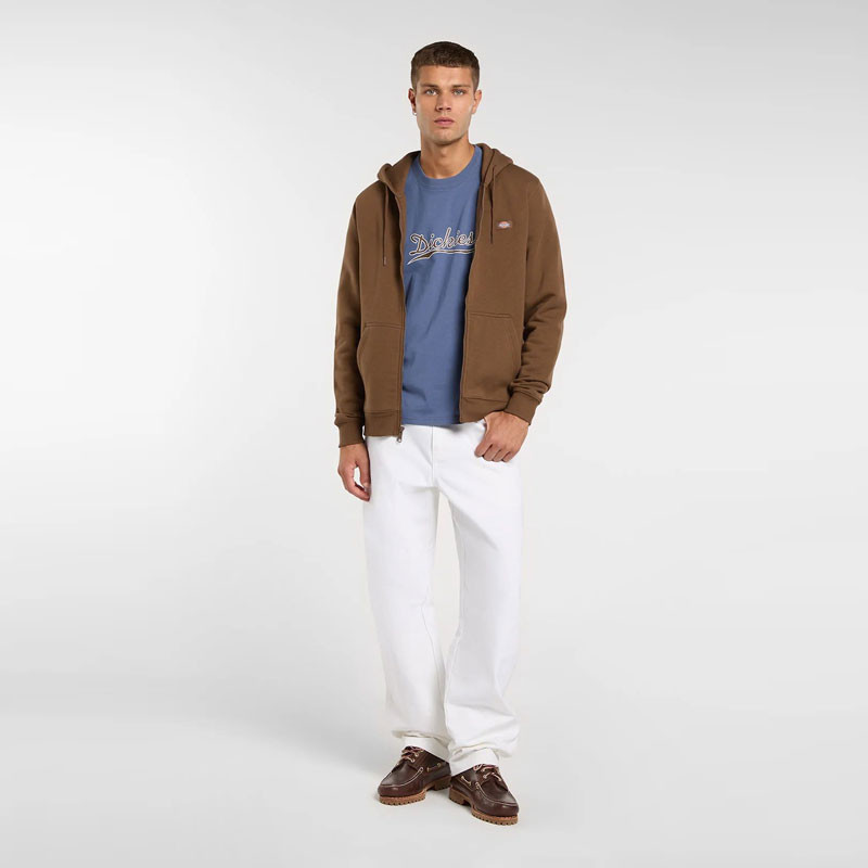 Sudadera Dickies: Oakport Zip Hoodie (Timber Brown)