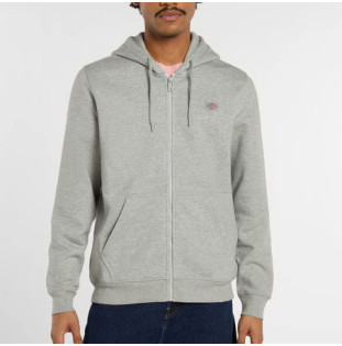 Sudadera Dickies: Oakport Zip Hoodie (Heather Grey)