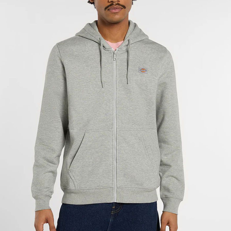 Sudadera Dickies: Oakport Zip Hoodie (Heather Grey)