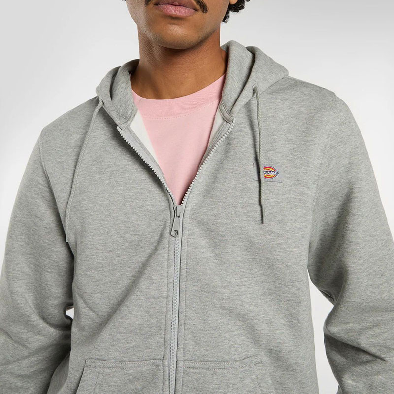 Sudadera Dickies: Oakport Zip Hoodie (Heather Grey)