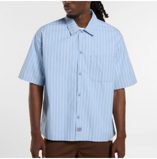 Camisa Dickies: Venedocia Stripe Shirt SS (Endless Sky)