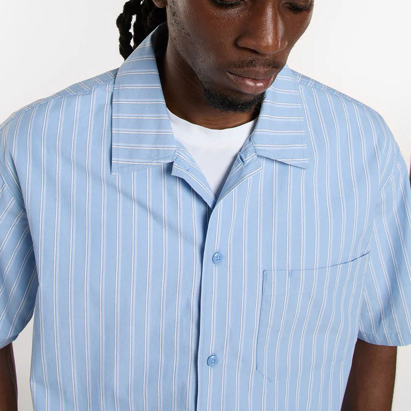 Camisa Dickies: Venedocia Stripe Shirt SS (Endless Sky)