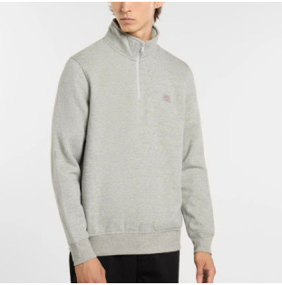 Sudadera Dickies: Oakport Quarter Zip (Heather Grey)
