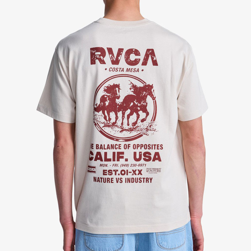 Camiseta RVCA: Ride Free SS (Moonbeam)