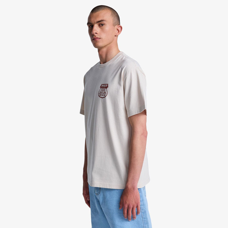 Camiseta RVCA: Ride Free SS (Moonbeam)