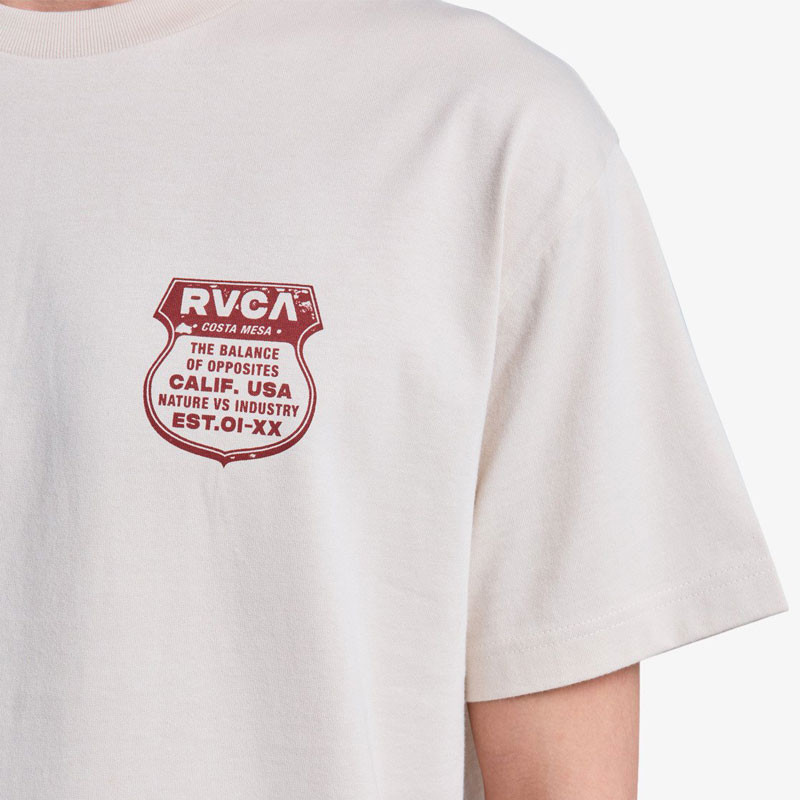 Camiseta RVCA: Ride Free SS (Moonbeam)