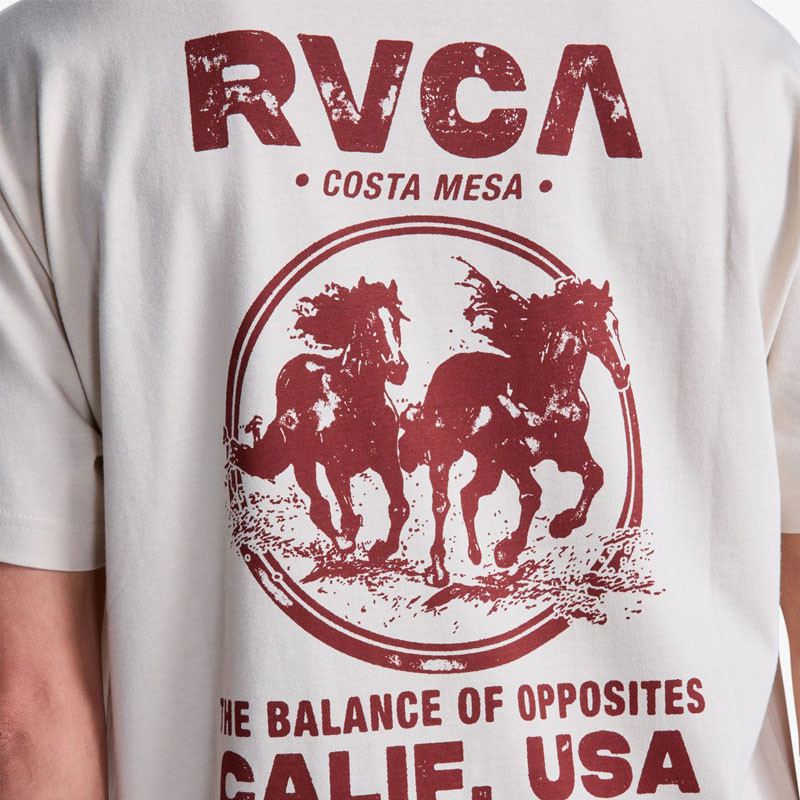 Camiseta RVCA: Ride Free SS (Moonbeam)