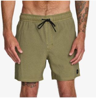 Bañador RVCA: Va Pigment Elastic Short 16 (Martini Oliv)