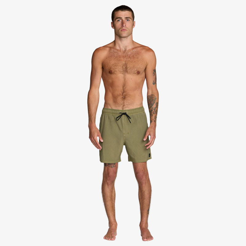 Bañador RVCA: Va Pigment Elastic Short 16 (Martini Oliv)