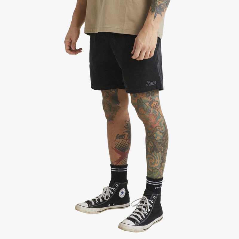 Bermuda RVCA: Escape Elastic Cord Short II (Black)