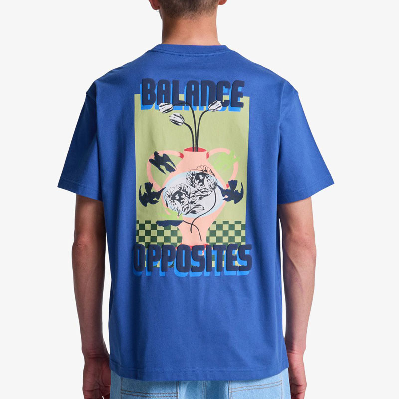 Camiseta RVCA: Af Twin Tulips SS Tee (Indigo Blues)