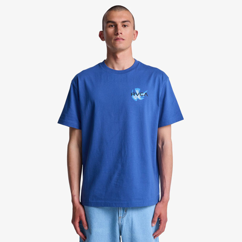 Camiseta RVCA: Af Twin Tulips SS Tee (Indigo Blues)