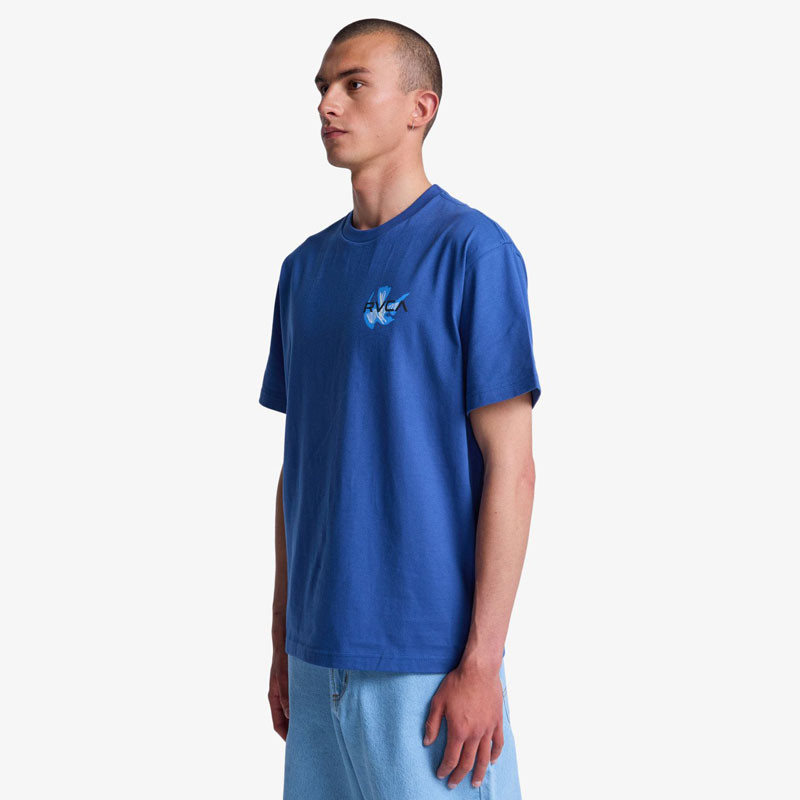 Camiseta RVCA: Af Twin Tulips SS Tee (Indigo Blues)