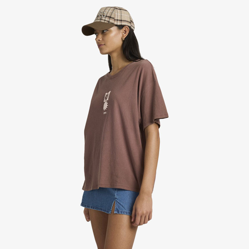 Camiseta RVCA: Move On Bf Tee (Terra Brown)