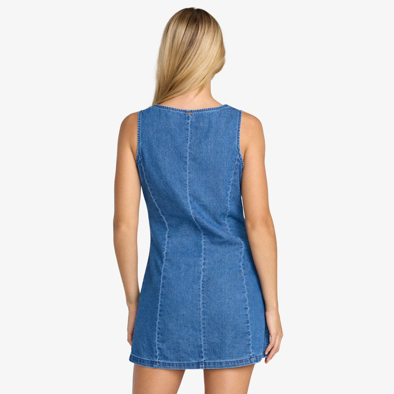 Vestido RVCA: Lainey Mini Dress (Crystal Blue)