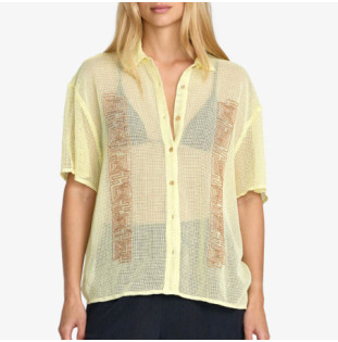 Camisa RVCA: Sabra Button Up (Light Green)