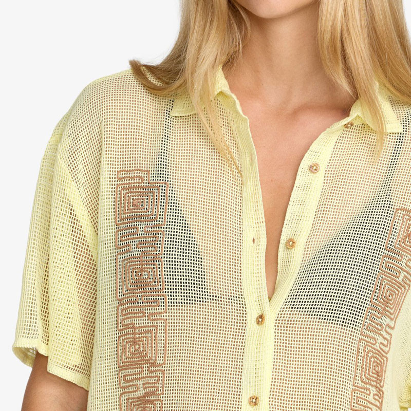 Camisa RVCA: Sabra Button Up (Light Green)