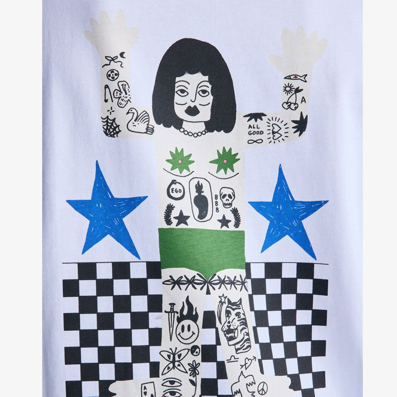 Camiseta RVCA: Af Bonhomme SS Tee (White)