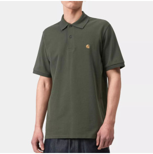 Polo Carhartt WIP: SS Chase Pique Polo (Leaf Gold)