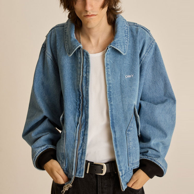 Chaqueta Obey: Obey Denim Cwu (Light Indigo)