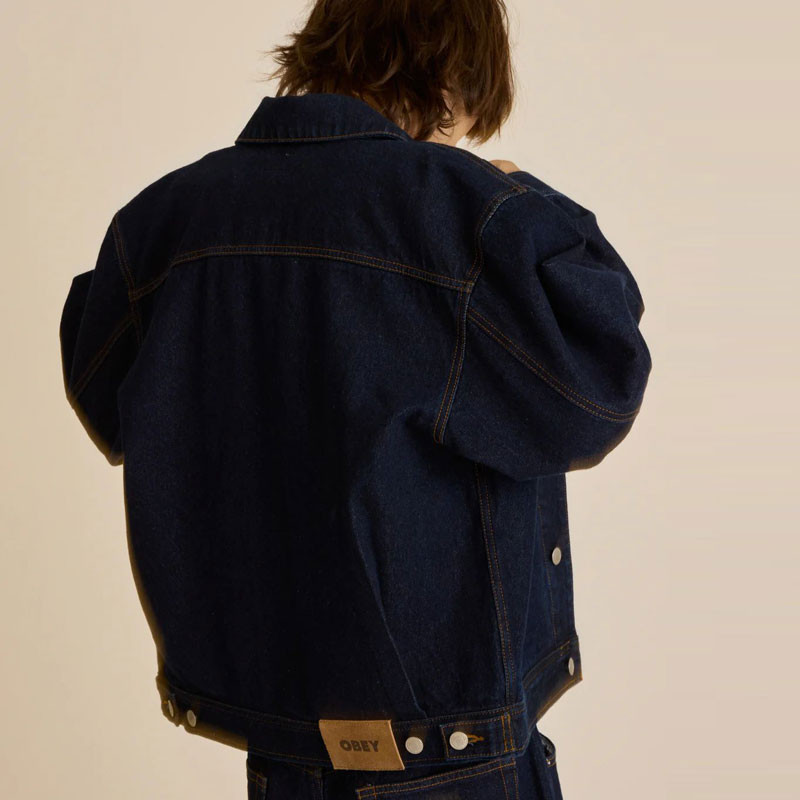 Chaqueta Obey: Obey Opena Jacket (Rinse Indigo)