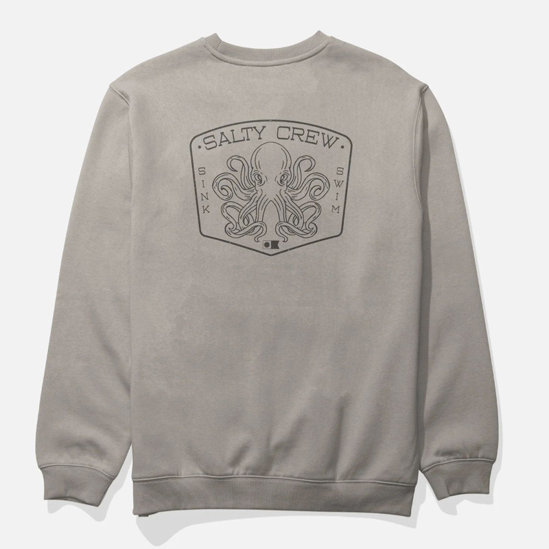 Sudadera Salty Crew: Tako Club Crew Fleece (Stone)