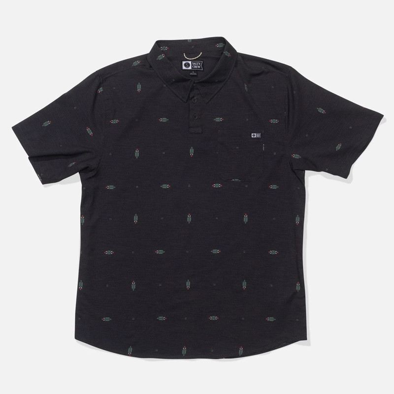 Camisa Salty Crew: Breezer Perf Polo (Black)