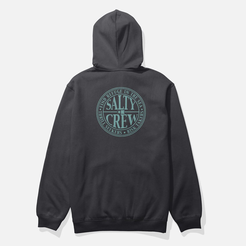 Sudadera Salty Crew: Global Zip Fleece (Black)