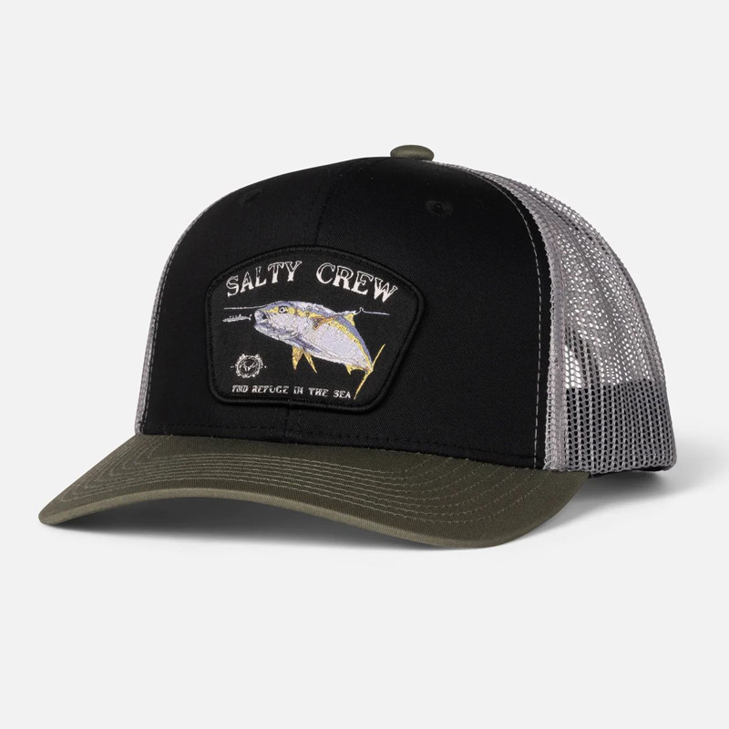 Gorra Salty Crew: Surface Retro Trucker (Black Olive)