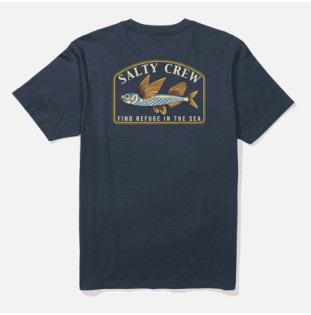Camiseta Salty Crew: Fly Home SS Tee (Navy)