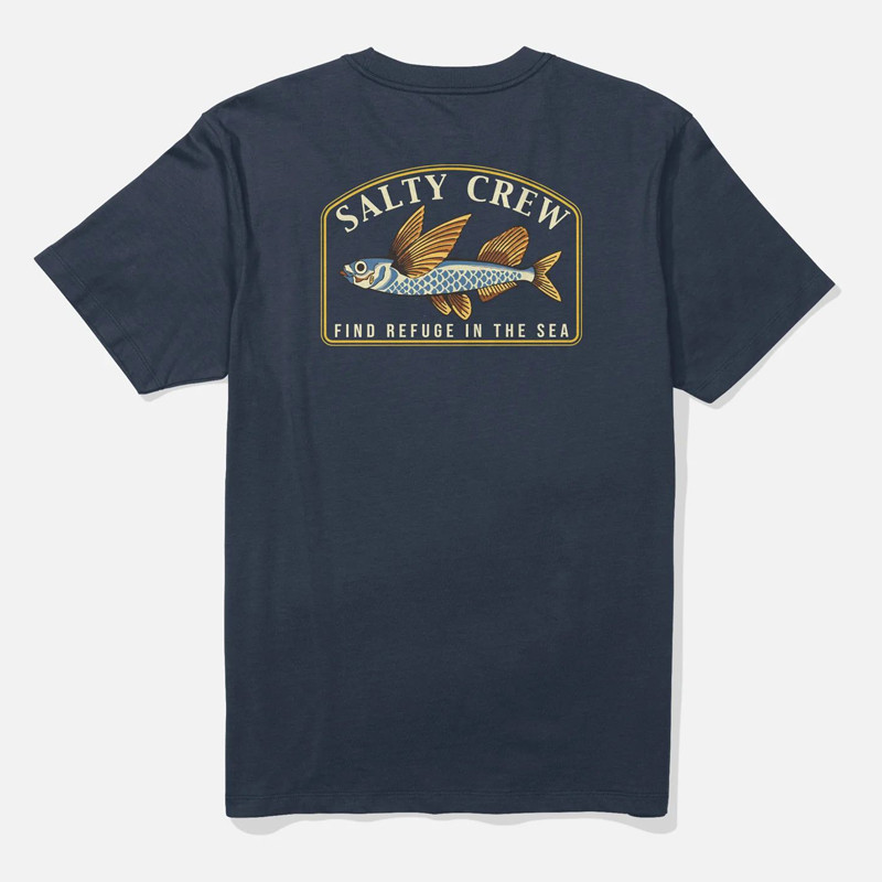 Camiseta Salty Crew: Fly Home SS Tee (Navy)