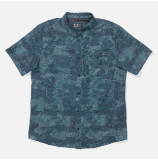 Camisa Salty Crew: Flagship Uv Button Up (Dark Navy)