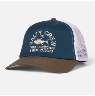 Gorra Salty Crew: Stamped Trucker (Deep Ocean Brown)