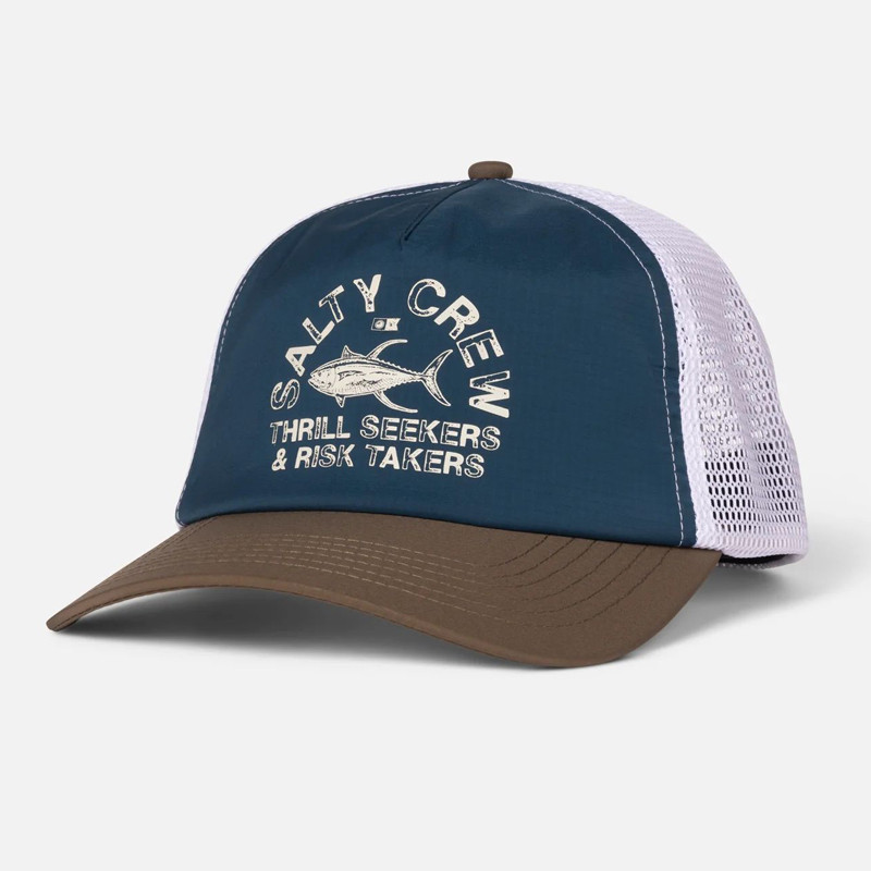 Gorra Salty Crew: Stamped Trucker (Deep Ocean Brown)