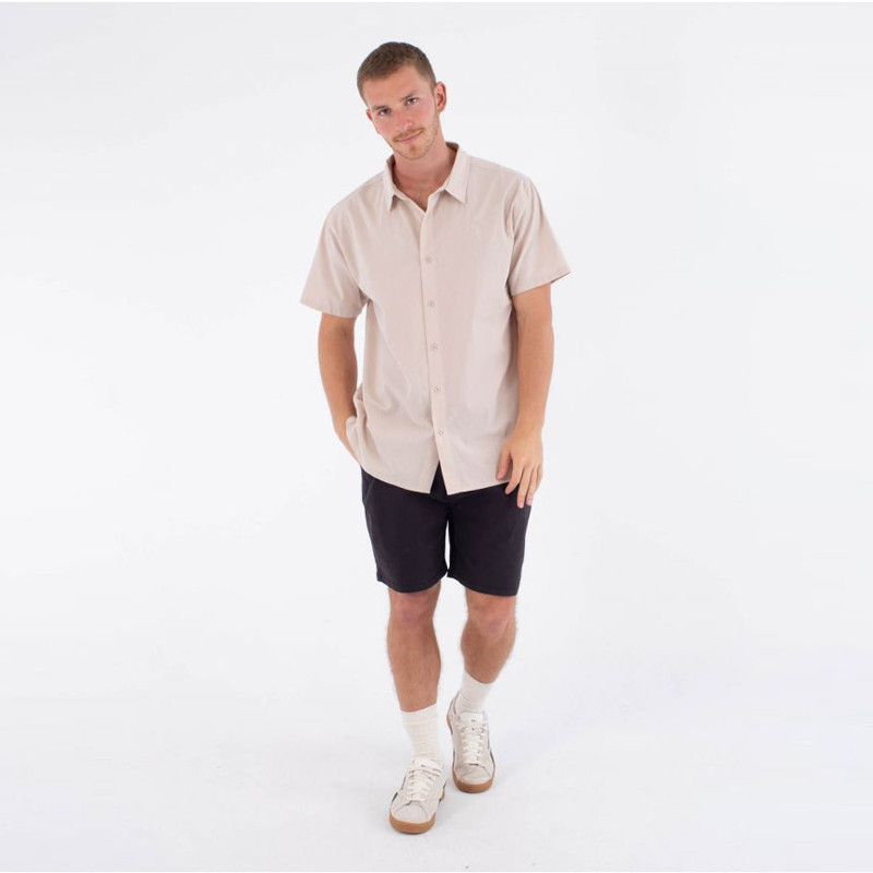 Camisa Hurley: M Woven SS Low Tide (Bone)