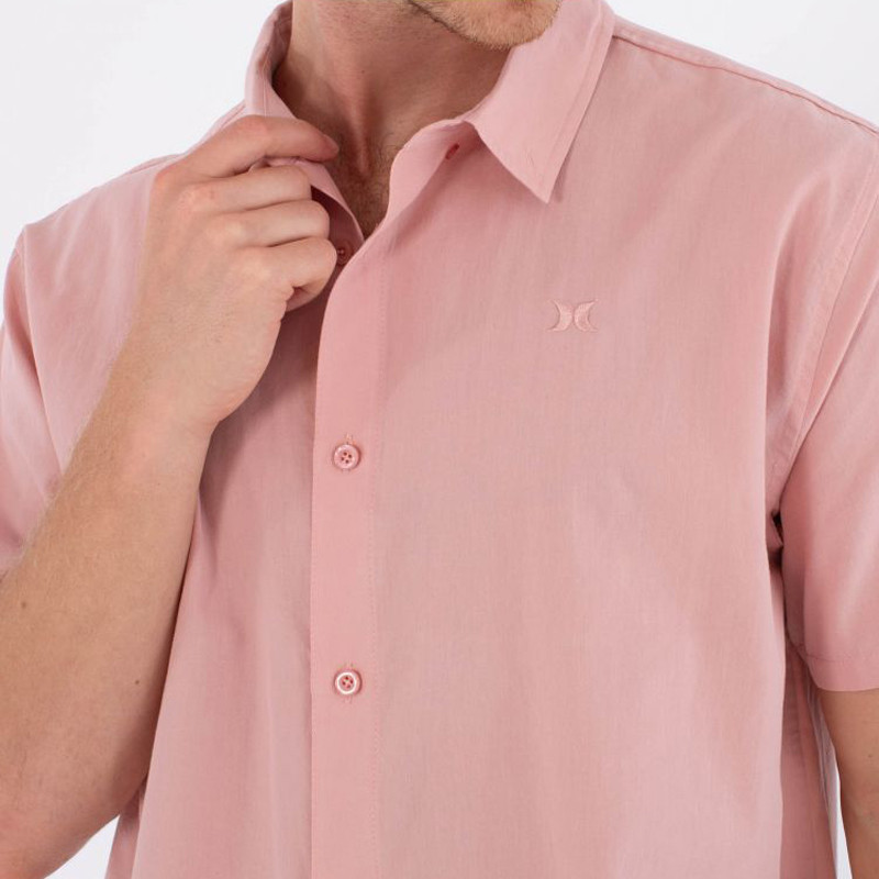 Camisa Hurley: M Woven SS Low Tide (Beach Clay)