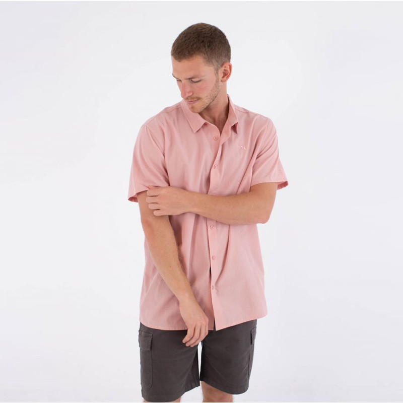 Camisa Hurley: M Woven SS Low Tide (Beach Clay)