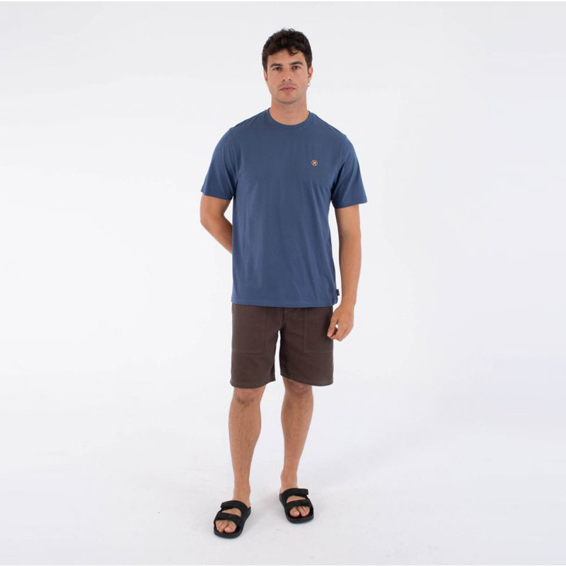 Camiseta Hurley: Tee SS Printing Press Icon Circle (Gry Tl)