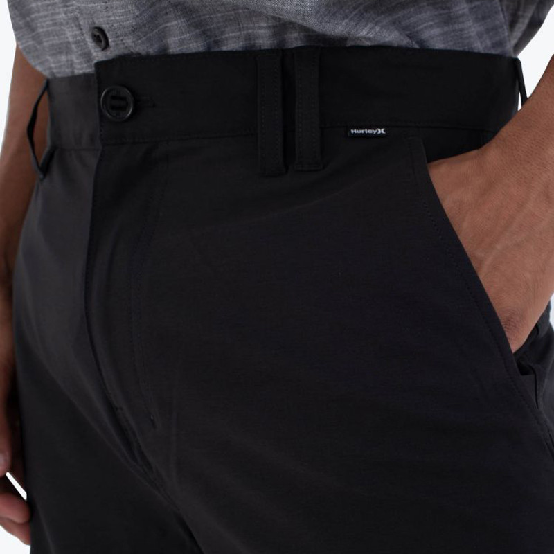 Bermuda Hurley: Phantom Heather Walkshort 20 (Black)