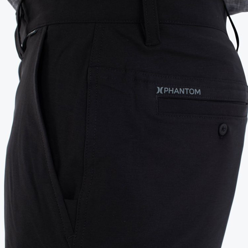 Bermuda Hurley: Phantom Heather Walkshort 20 (Black)