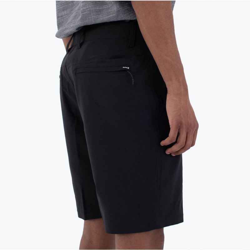 Bermuda Hurley: Phantom Heather Walkshort 20 (Black)